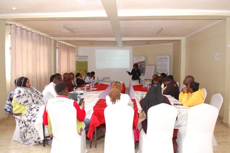 Young people taking part in a vocational training session